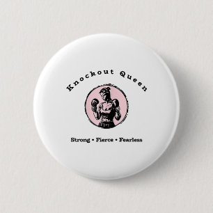 Knockout Queen 6 Cm Round Badge