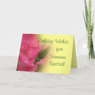 Knockout Rose & Bud 4397-customise Thank You Card