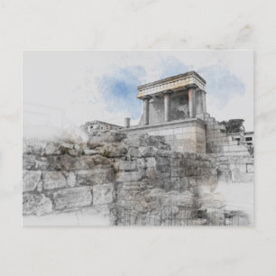 Knossos Palace Postcard – Heraklion Crete Travel 