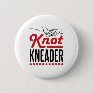 Knot Kneader Massage Therapist Masseuse 6 Cm Round Badge