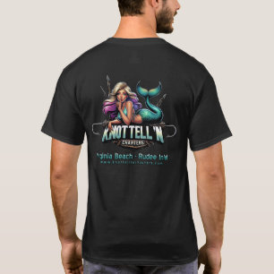 Knot Tell'n Charters Logo Black T-shirt