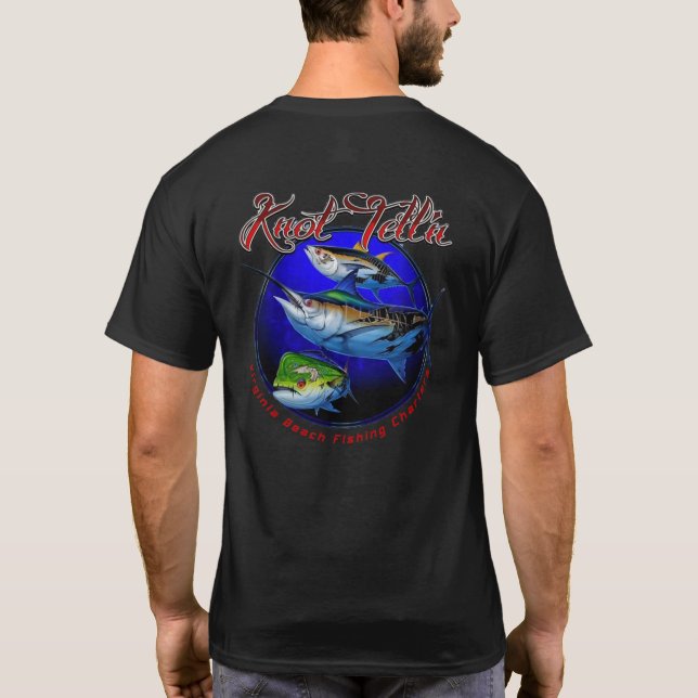 Knot Telln Charters Rip Art Logo T-Shirt (Back)