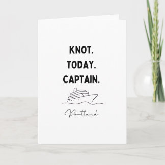 Knot Today Captain Cruise Outfit Portland Oregon  Card