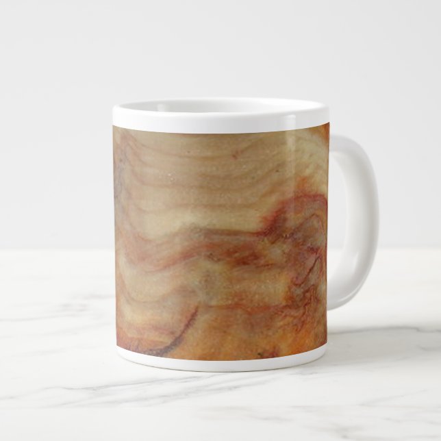 Knot wood large coffee mug (Front Right)