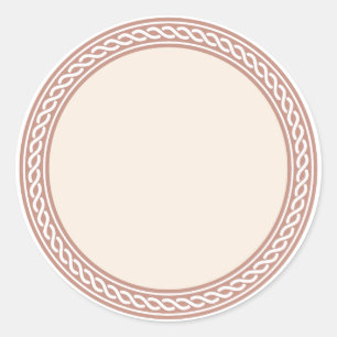 Knots Border Blank Template Label