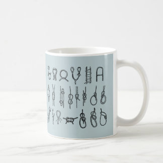 Knots, hitching, secure, ties, coffee mug