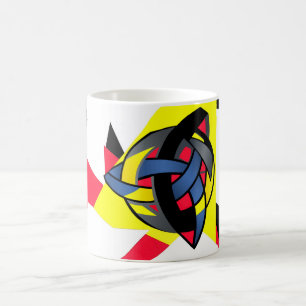 Knotted World Black Monogram Mug