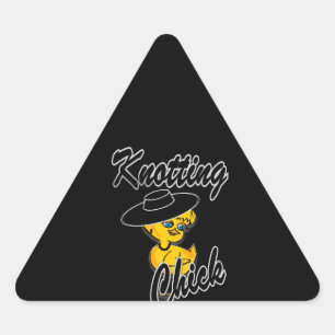 Knotting Chick #4 Triangle Sticker