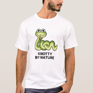 Knotty By Nature Funny Snake Pun T-Shirt