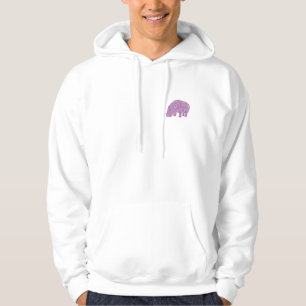 Knotty Hippo - back Hoodie