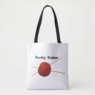Knotty Knitter Tote Bag
