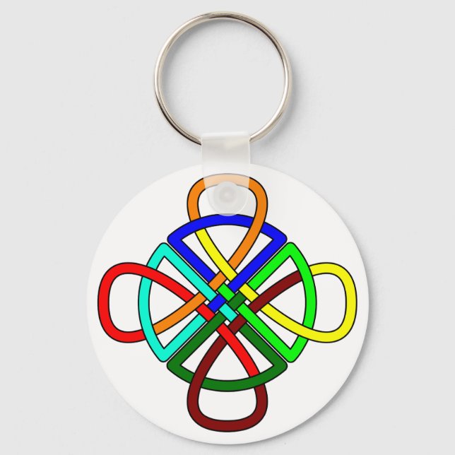 Knotwork Cross Keychain (Front)