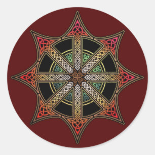 Knotwork Sign of Chaos Stickers
