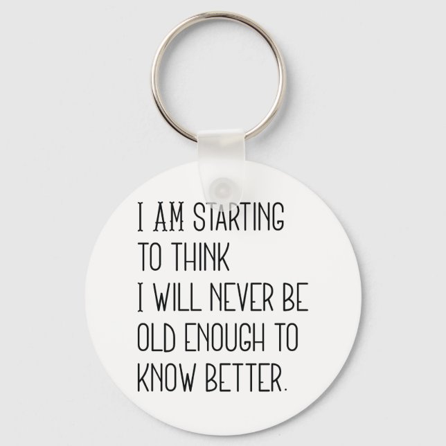 Know Better Key Ring (Front)