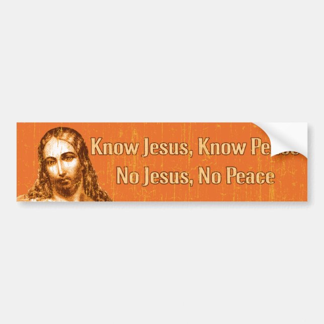 Know Jesus Bumper Sticker (Front)