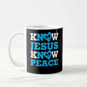 Know Jesus Know Peace Coffee Mug