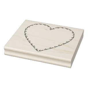 Know Jesus know peace heart frame art stamp