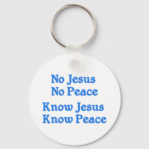 Know Jesus Know Peace Key Ring