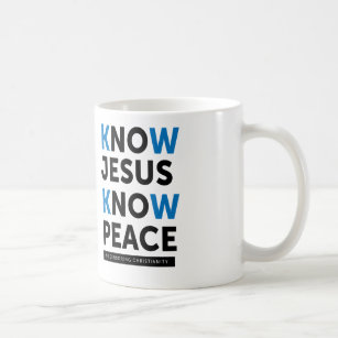 Know Jesus Know Peace, No Censorship Coffee Mug
