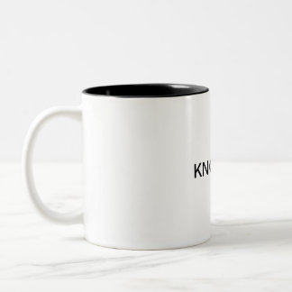 KNOW ME Two-Tone COFFEE MUG
