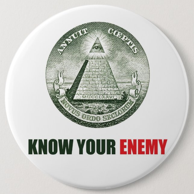know plates pin your enemy illuminati (Front)