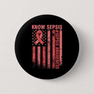 Know Sepsis Awareness Month In September We Wear R 6 Cm Round Badge