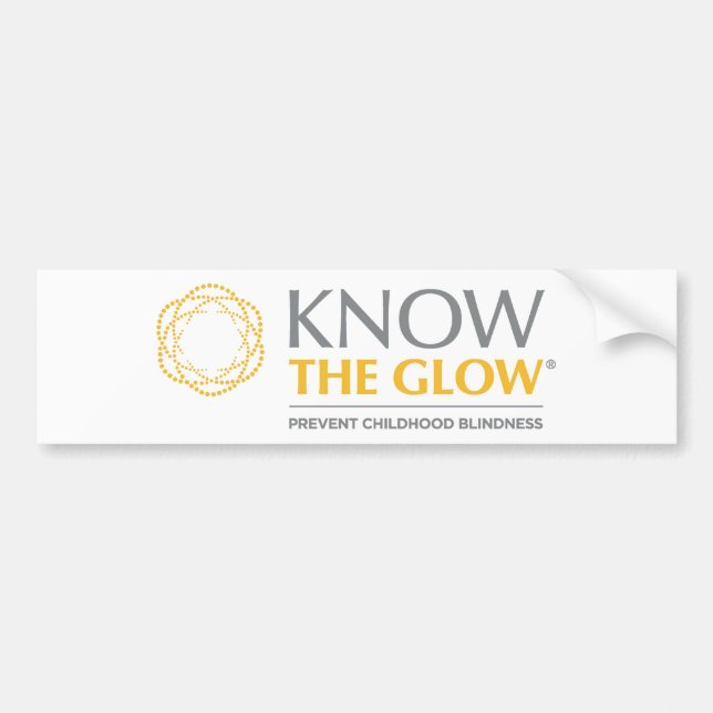 Know The Glow Bumper Sticker (Front)