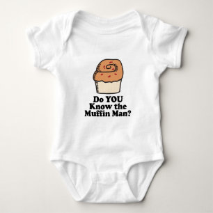 know the muffin man baby bodysuit