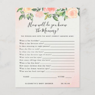 Know The Mummy   Baby Shower Game