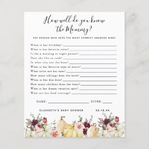 Know The Mummy Baby Shower Game