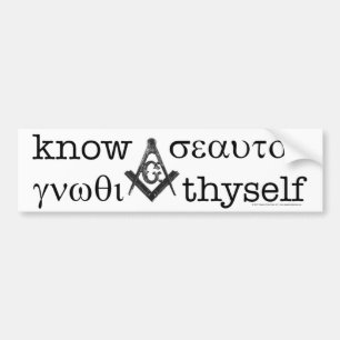 Know Thyself Bumper Sticker