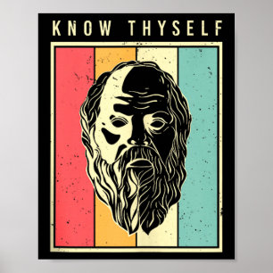 Know Thyself Philosophers Retro Philosophy Tank To Poster