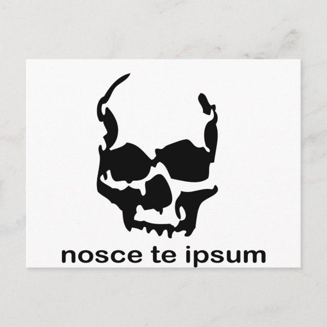 know thyself postcard (Front)