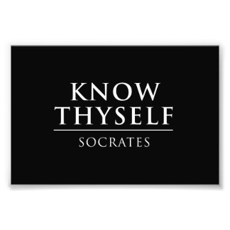 Know Thyself - Socrates Photo Print