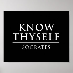 Know Thyself - Socrates Poster