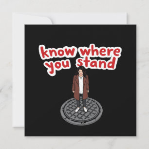 Know Where You Stand A Funny Twist on Taxis Invitation