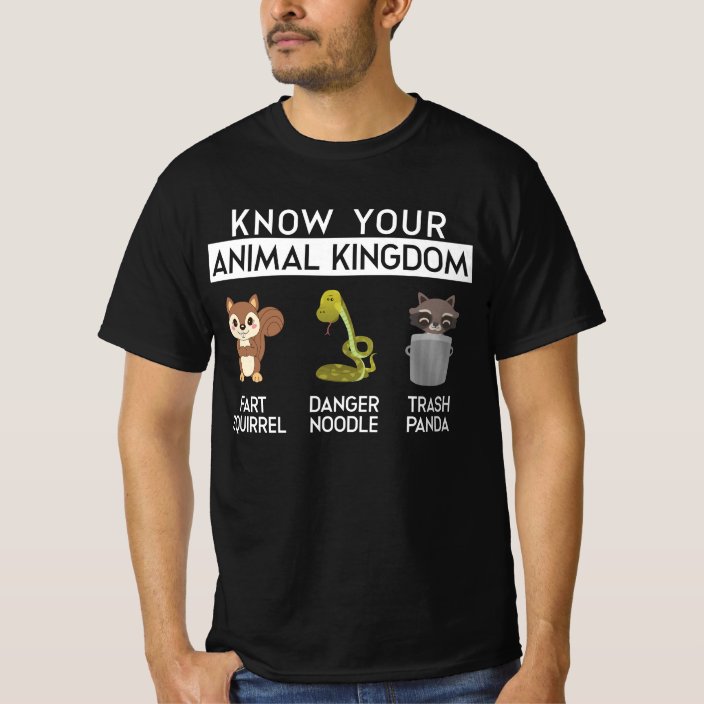 Know Your Animal Kingdom Funny Animal Lover TShirt Zazzle.co.uk