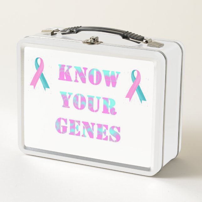 Know your genes & BRCA HBOC Metal Lunch Box (Front)