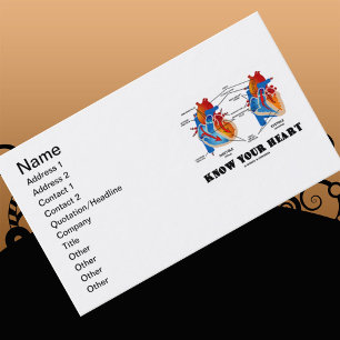 Know Your Heart (Heart Anatomy) Business Card