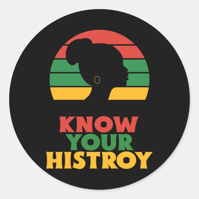 Know Your History Sticker  (Front)