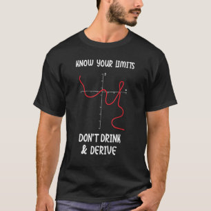 Know Your Limits Dont Drink Derive T-Shirt