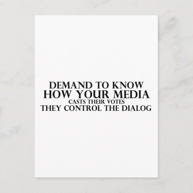 Know Your Media Postcard (Front)