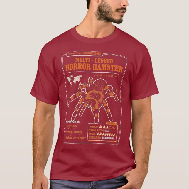 Know Your Multi Legged Horror Hamster AKA Spider T-Shirt (Front)