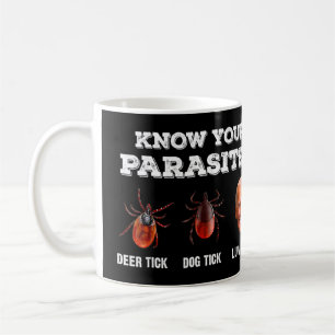 Know Your Parasites Anti Joe Biden Deer Tick, Dog  Coffee Mug