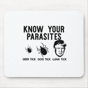 Know Your Parasites Anti-trump Af Resist Funny Mem Mouse Mat