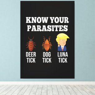 Know Your Parasites Anti-Trump Canvas Print