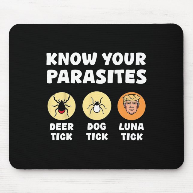 Know Your Parasites Anti-trump Fun Meme Resist Pro Mouse Mat (Front)