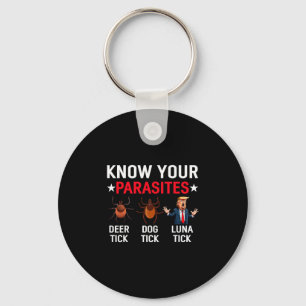 Know Your Parasites Anti-trump Meme Trump Parody T Key Ring