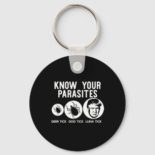 Know Your Parasites Anti-trump Resist T Shirt Funn Key Ring
