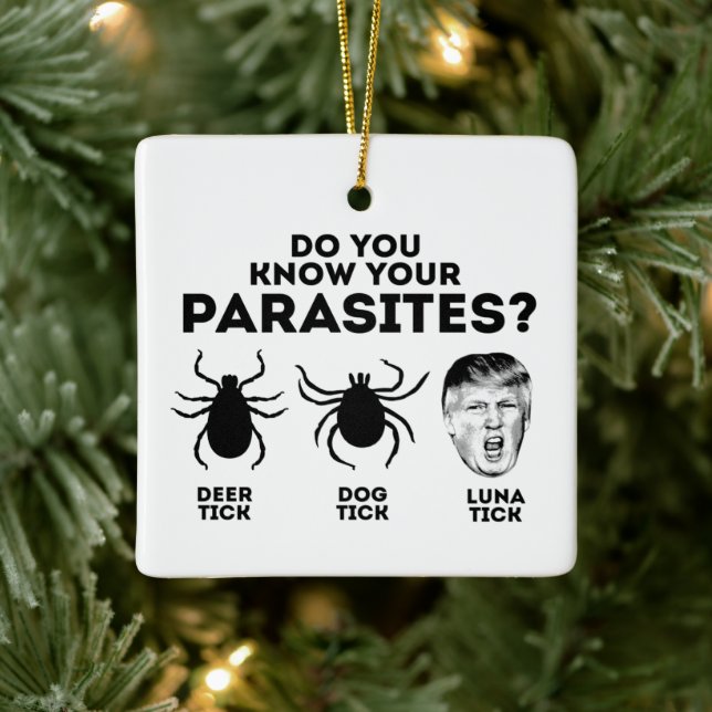 KNOW YOUR PARASITES CERAMIC ORNAMENT (Tree)